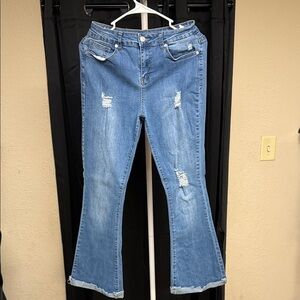 Women's Blue Distressed Jeans size 9/10